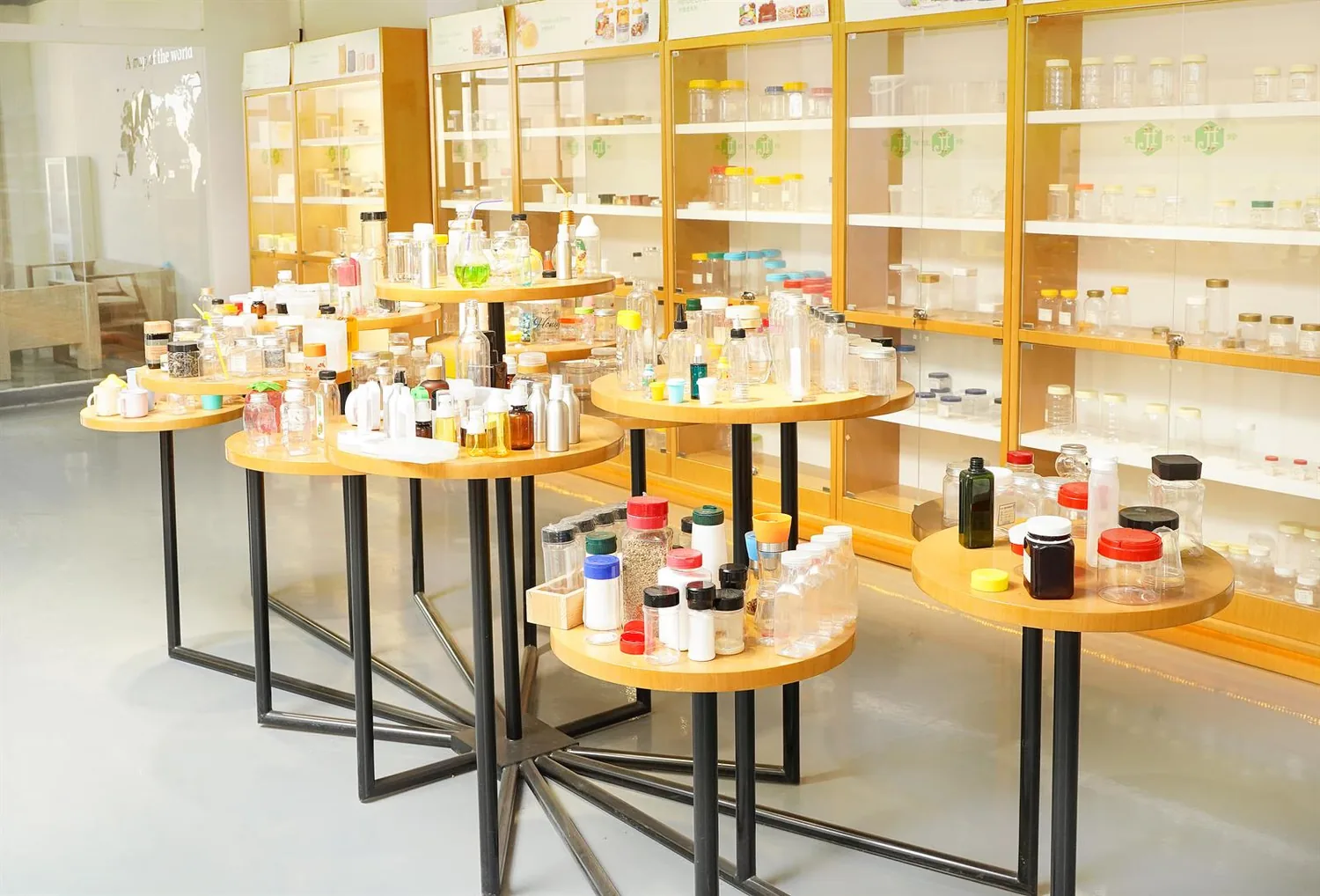 Gracepack bottle and closure sample room for packaging approval before production release